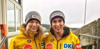 Bobpilotin Anna Köhler (links) und Anschieberin Erline Nolte (rechts) nehmen an den Olympischen Winterspielen 2018 in Pyeongchang (Südkorea) teil. Bild: Bobsportverband